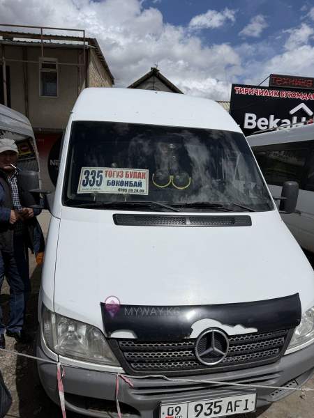Karakol to Kaji-Say marshrutka bus 335